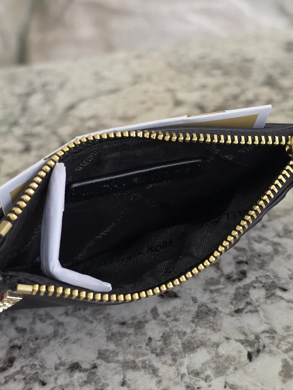 Michael Kors Jet Set Black Card Case Wallet